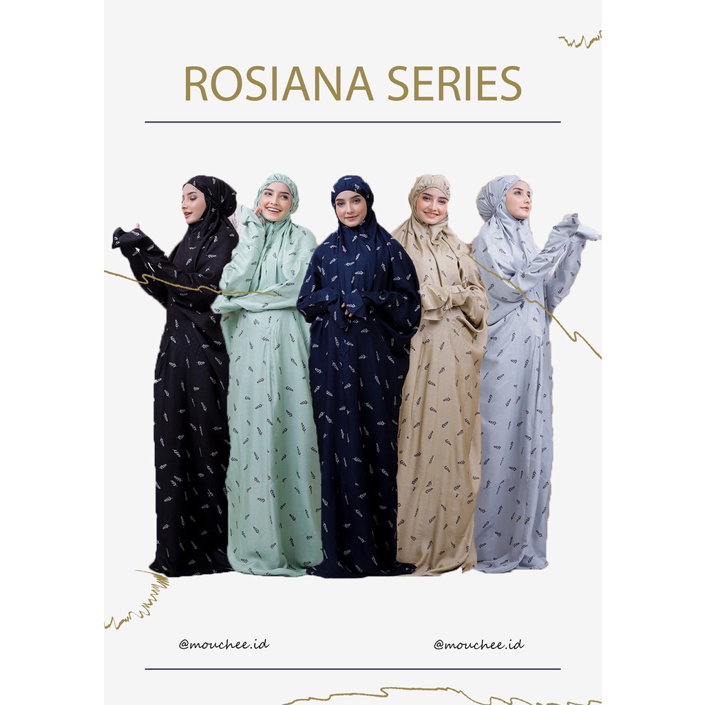 Mukena Dewasa Terbaru 2021 Adem Mukena Traveling Terusan Bahan Rayon Premium Motif Rosiana