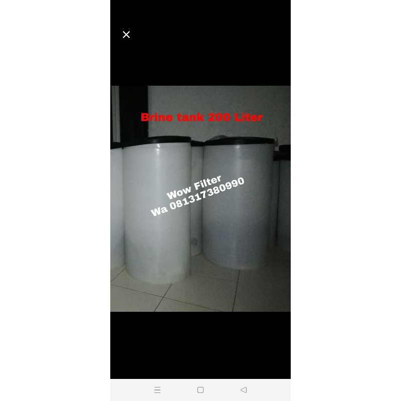 brine tank 200 liter tangki garam chemical