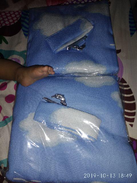 Gorden Blackout Blazer Awan Biru Ukuran 100×200 Pintu Jendela Smokring Silper