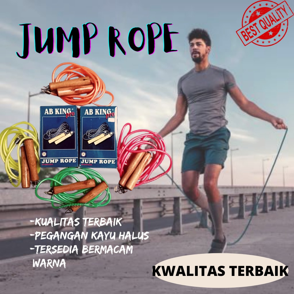 SKIPPING BAHAN KAYU UNTUK OLAHRAGA PENAMBAH TINGGI BADAN
