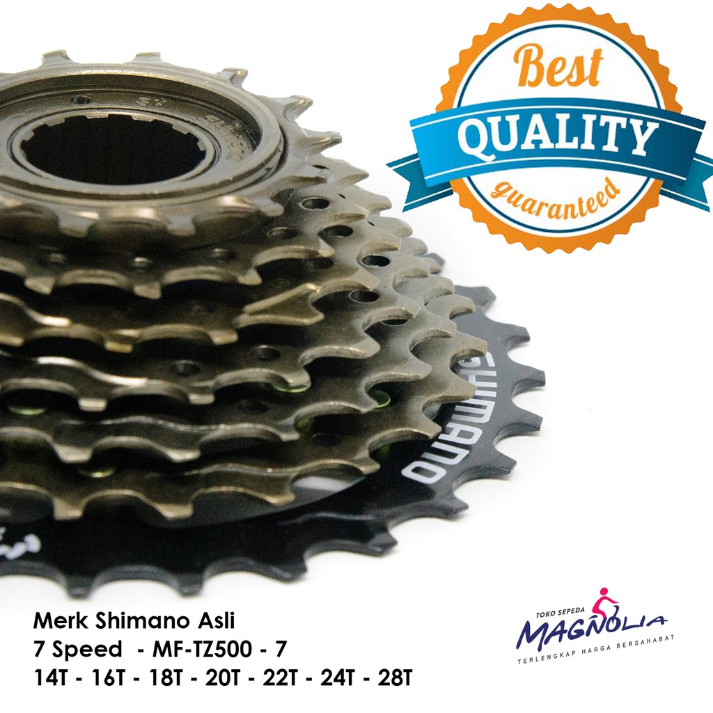 Sproket 7 Speed Freewheel Gir Gear 7 Speed Sepeda Shimano Belakang Drat Ulir MTB Gunung