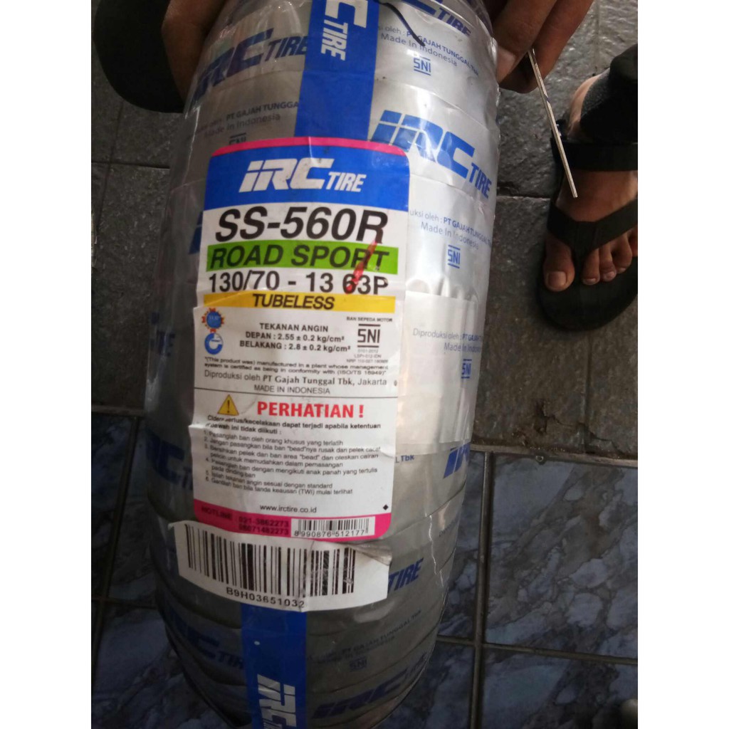 Ban Motor NMax Belakang IRC Tire SS-560R 130/70 - 13 63 P ( Tubeless )