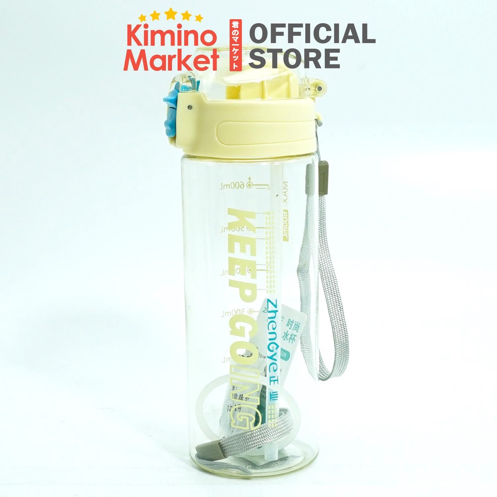 Botol Minum dengan Sedotan BPA Free Keep Going dengan Sedotan Anti Tumpah