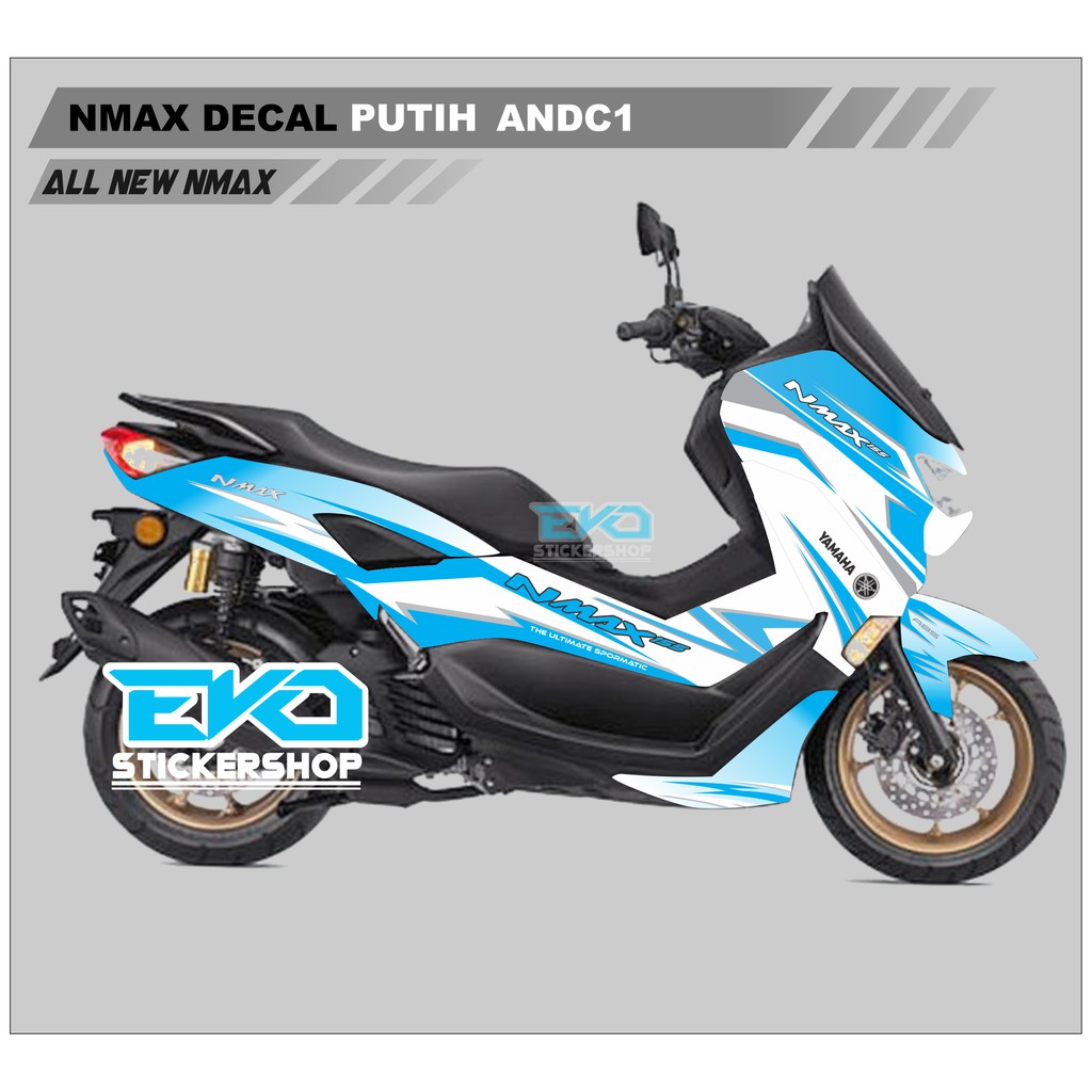 STIKER ALL NEW NMAX PUTIH DECAL STICKER