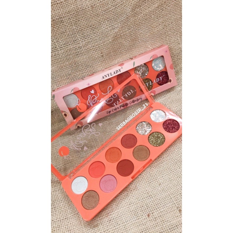 ANYLADY PEACH PALETTE COLLECTION 12 COLOR EYESHADOW 754