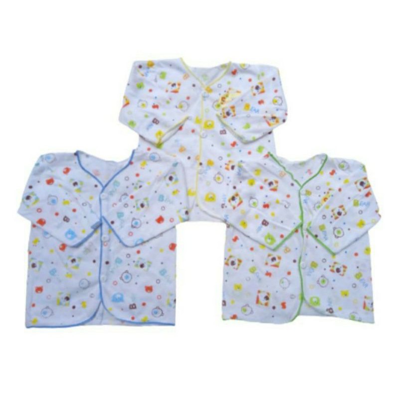 1 Helai Baju Bayi Baru Lahir Lengan Panjang SNI Random Warna dan Motif Netral