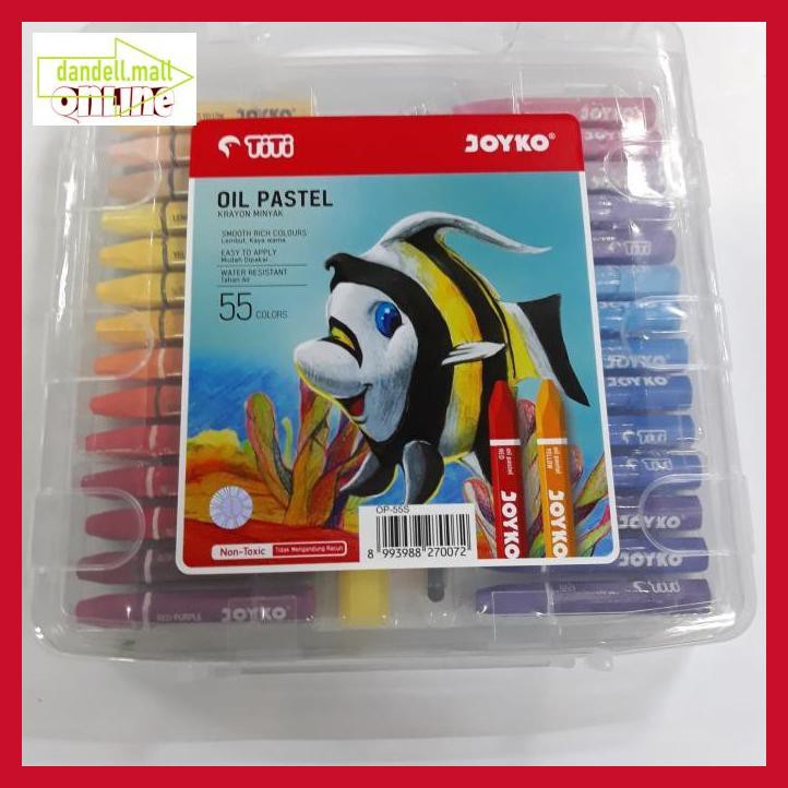 

U8Tyrt67- Crayon Krayon Oil Pastel 55 Warna Titi E3Yrf797-