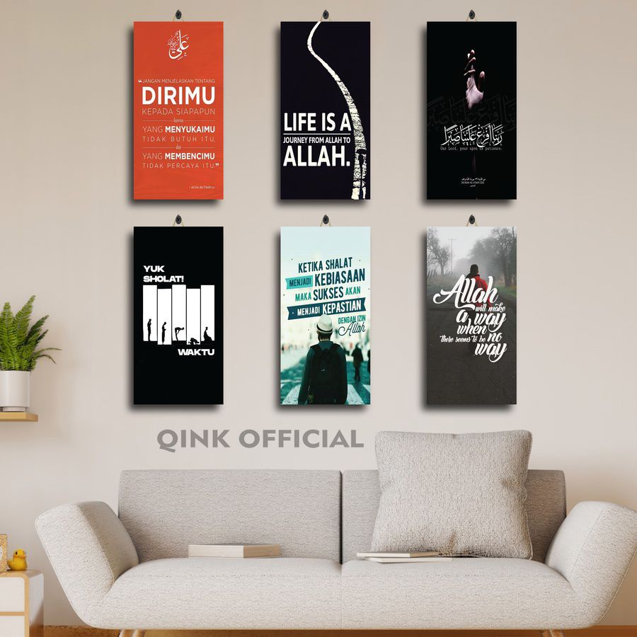 POSTER DINDING JUMBO QUOTE ISLAM 15X30 WVCOI/QKMQC/ PAJANGAN KAMAR PRIA QUOTE JUMAT BERKAH / DEKORAS