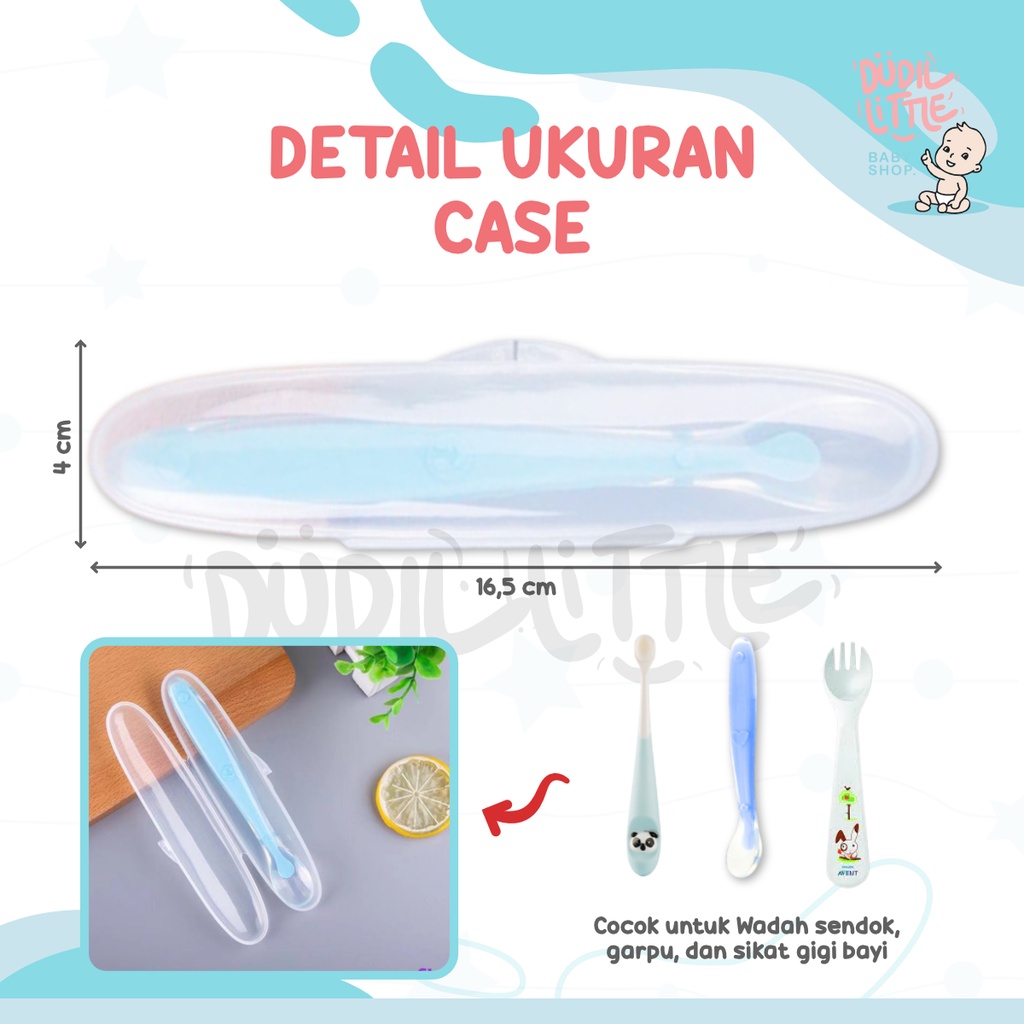 Wadah Case Sendok &amp; Sikat Gigi Bpa Free Garansi 100%