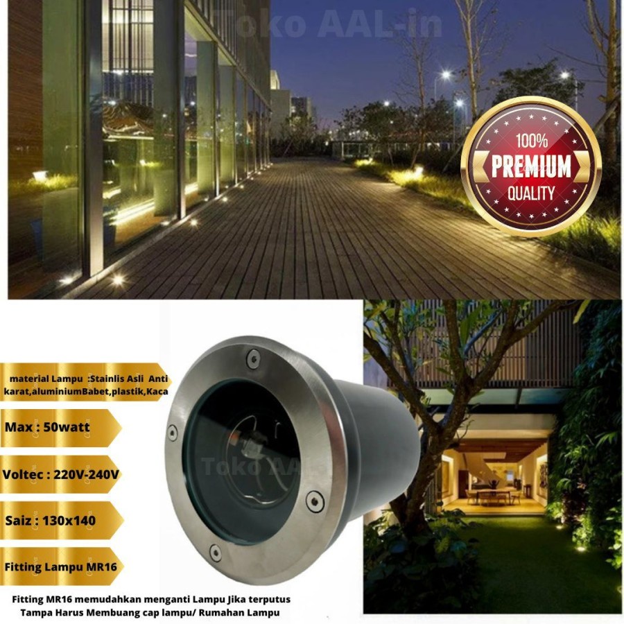 Lampu lantai / lampu tanam/ rumah lampu tanam mr16 - Kosongan MR16