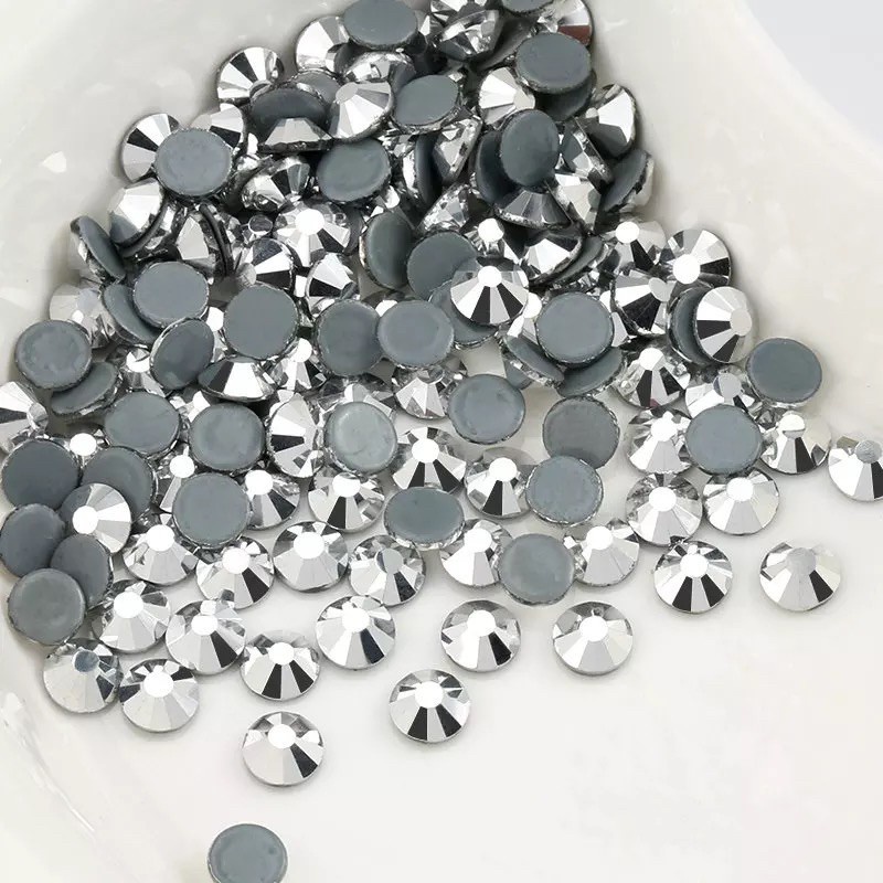 2mm - Mote Tabur Gosok Hotfix Payet Kristal Pasir Aksesoris Hijab Gamis Swarovski Tempel