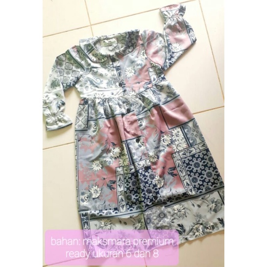 gamis anak maxmara lux premium /gamis anak perempuan/gamis anak perempuan muslim