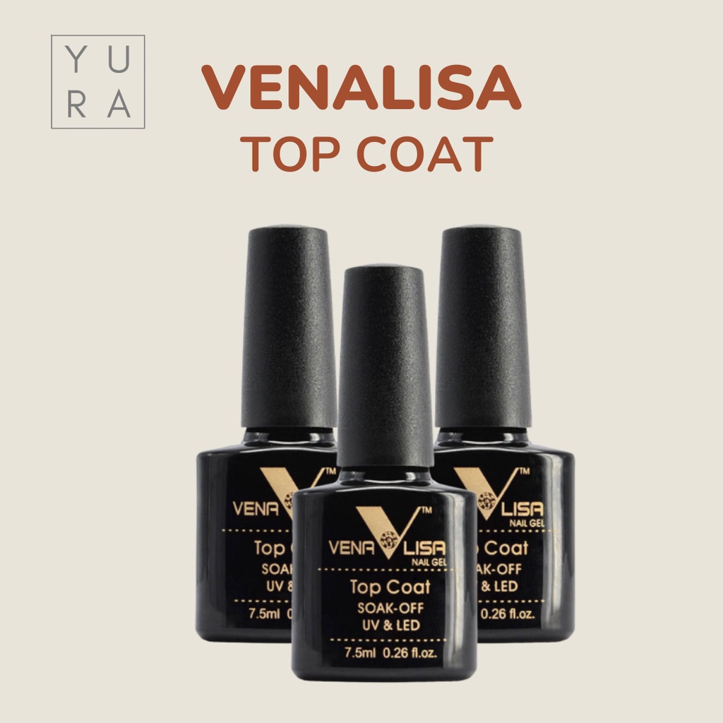 Venalisa Primer, Base Coat, Top Coat, Top Tempered, Top Matte 7,5 ml UV LED Kutek Gel Polish