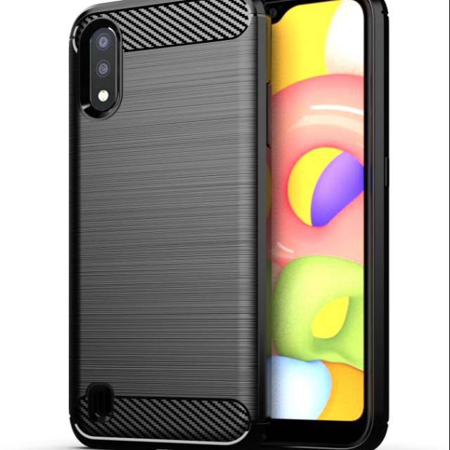 Samsung a01 premium case fiber carbon