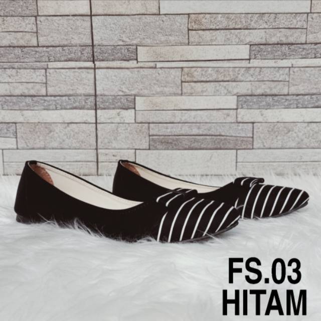 FS 03 FLAT SHOES WANITA ZEBRA