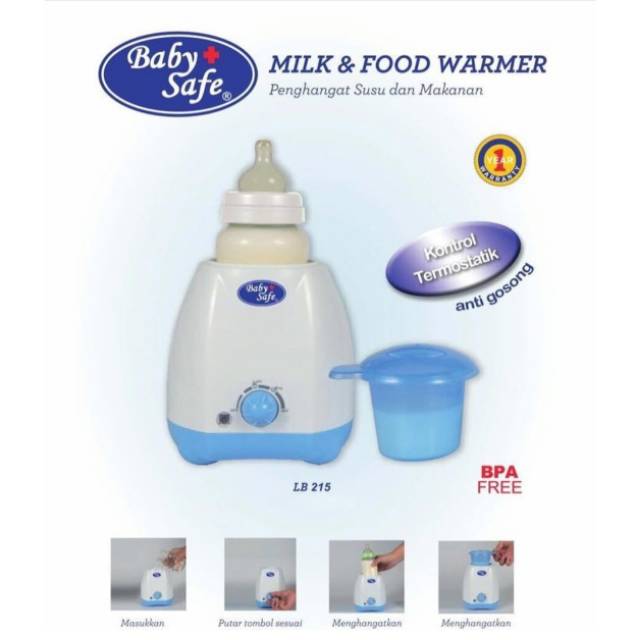 Baby Safe  Warmer - Alat Penghangat Susu dan makanan bayi LB215