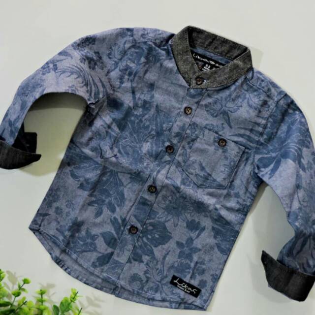 KK57 - BAJU ANAK PREMIUM LEAVES SHANGHAI SHIRT (PREMIUM INDO BRAND)