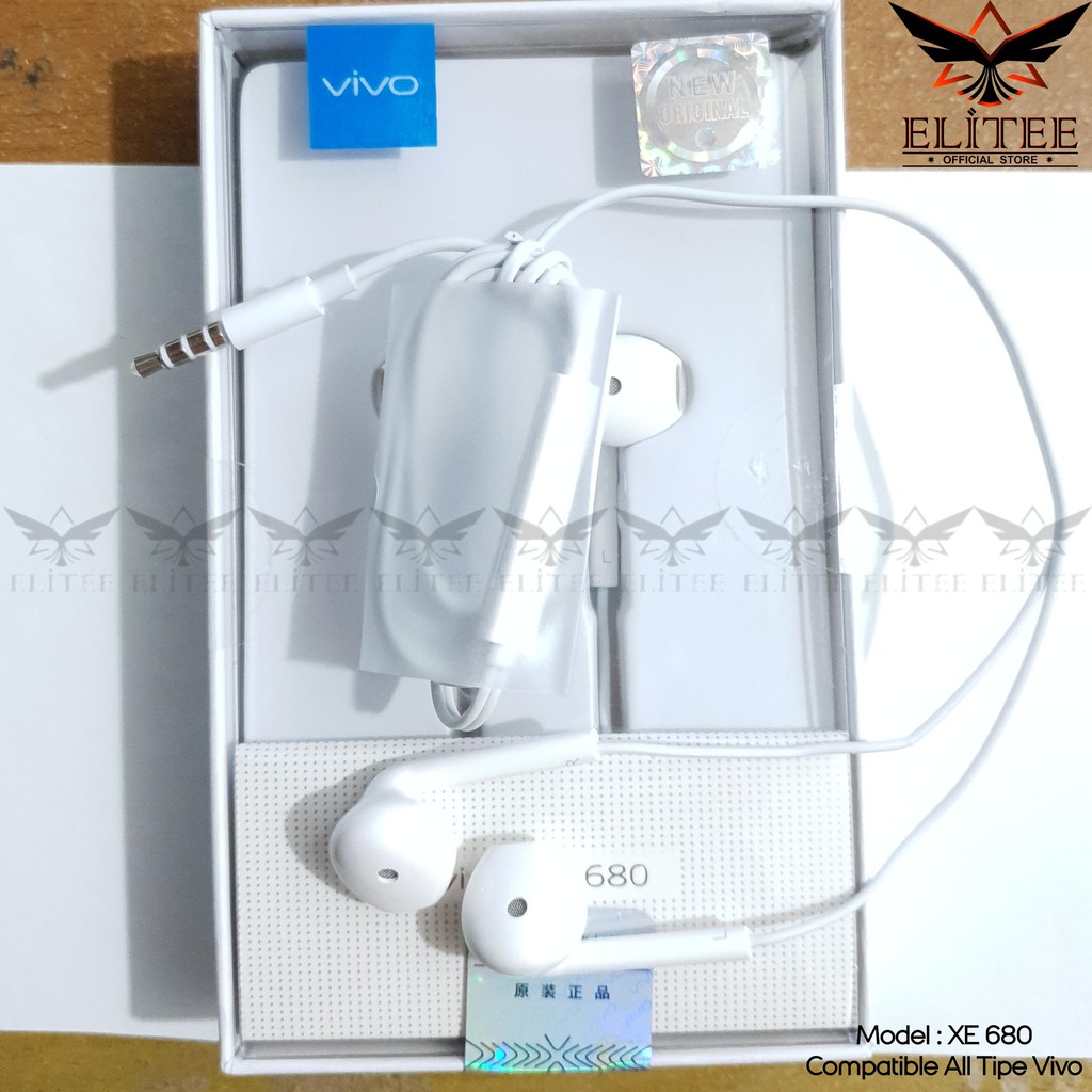 Headset VIVO Original Hifi Handsfree Earphone Vivo With Mic XE680