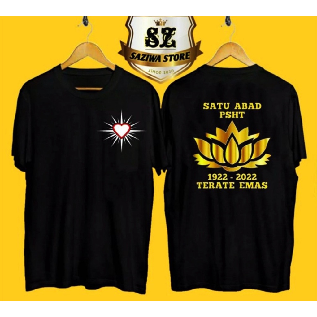 Kaos PSHT 1 Satu Abad Terate Emas Keren Simpel Distro Terbaru Psht KAOS TERATE 1 ABAD MURAH VIRAL CA