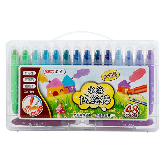 ESW Grasp Original Crayon Putar Rolling 48 Warna Tipe 603 Mata Besar Stik Besar