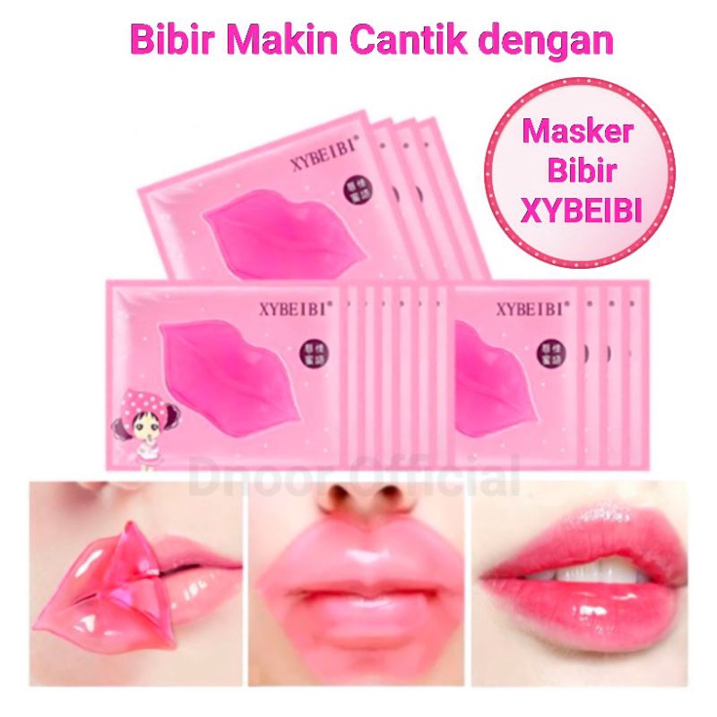 MASKER BIBIR COLLAGEN Pelembab Mulut Kering Pecah Lip Mask Moisturizing Moist Halus Lembut Pin