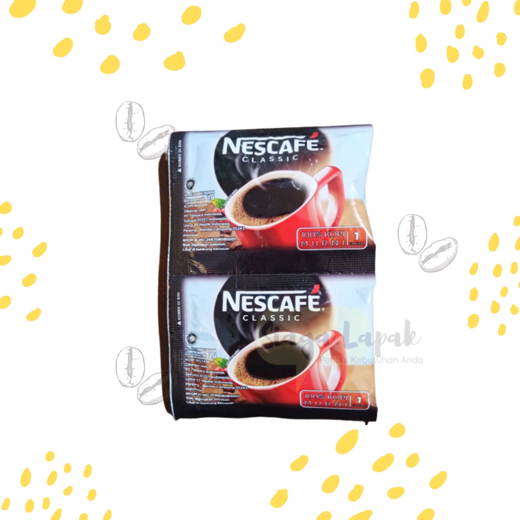 Nescafe Classic Mini Renteng Kopi Robusta murni 2 gram