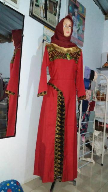 Maura Couple - Sania Ruffle Batik Couple Ori Ndoro Jowi Dnt Garansi Termurah Shopee - Parang Maroon