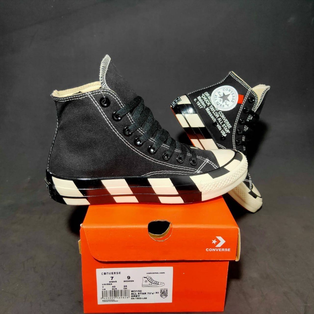 CONVERSE X OFF WHITEZEBRA WHITE PREMIUM BNIB MADE IN VIETNAM