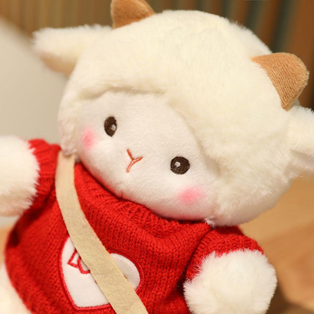 Quinton Little Sheep Plush Toy Mainan Anak Boneka Boneka Mainan Boneka Plushie Selempang Kartun Boneka Sweater Domba Boneka Hewan Sheep Boneka Mainan