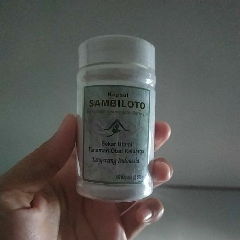 Sekar Utami Toga Sambiloto. 45 kapsul. obat anti virus radang tenggorokan TBC