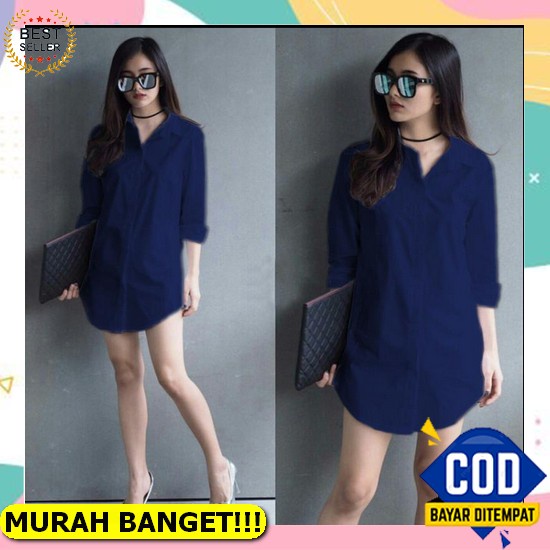 Knee Length Dress Ruffle Mijoon Wanita Baru Murah Berkualitas - Gaun Rempel/Susun Bahan Crepe Polos 