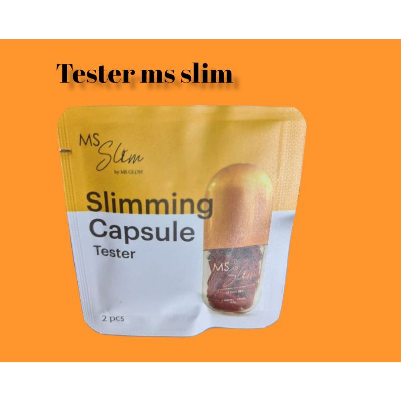 MS slim slimming capsule ms glow bpom tester