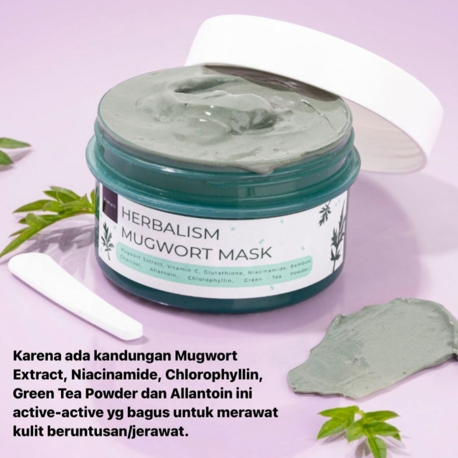 ✨ AKU MURAH ✨Scarlett Herbalism Mugwort Mask / Masker Scarlett