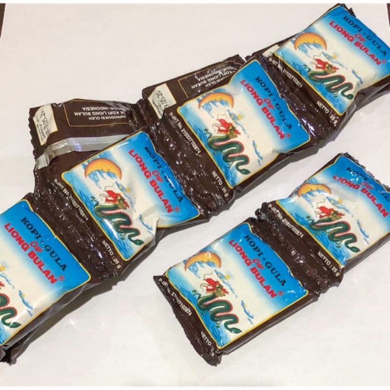 

p4yu Kopi Liong Bulan Plus Gula 25gr x 10