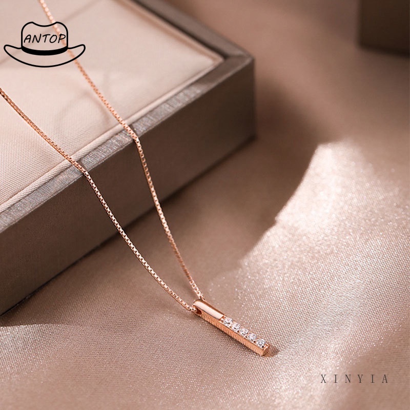 Korean Version Necklace Minimalist Style Long Geometric Female Wild Clavicle Chain ANTOP