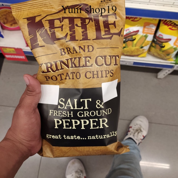 

kettle krinkle cut salt pepper - snack kettle 142gr