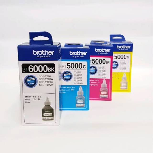 Paket 1 Set Tinta Brother BT5000 &amp; BT6000 (B.C.M.Y) Original