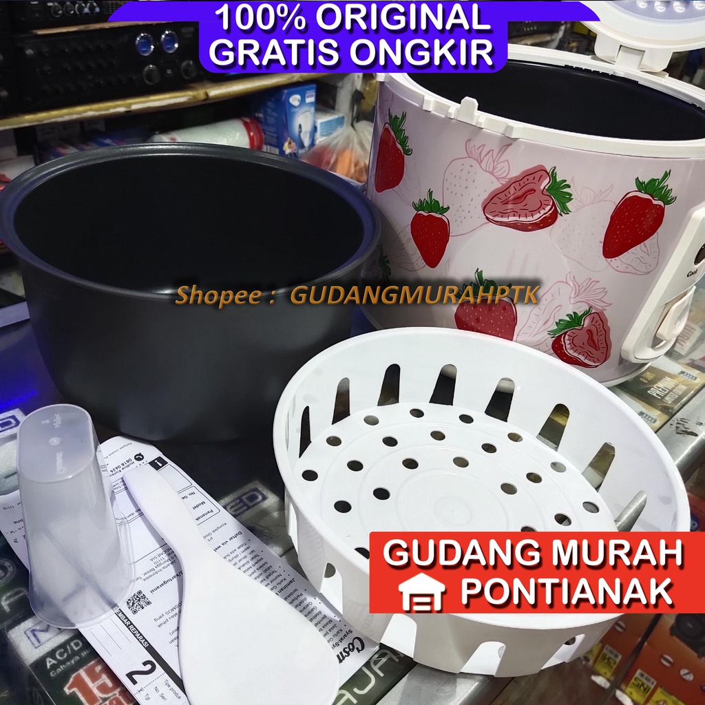 Ricecooker Cosmos Strawberry Series CRJ-3302 S 3302S crj3302s Penanak Nasi Magiccom magic com mejicom Rice Cooker Cosmos  1.8 L