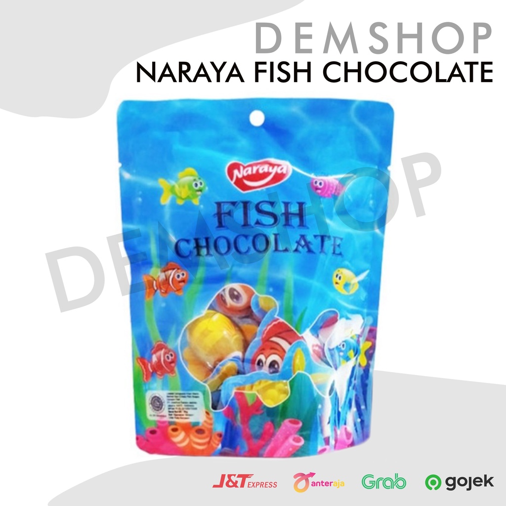 

Fish Chocolate Naraya/Coklat Susu Bentuk Ikan