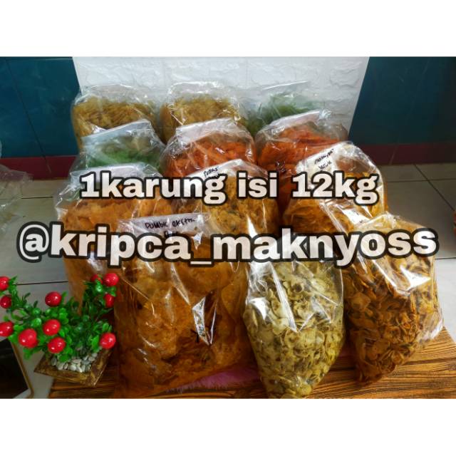 

1karung / 12kg KRIPIK KACA, BASRENG, DLL