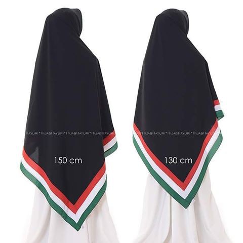 Jilbab Palestina Dua Sisi Ukuran 130x130cm