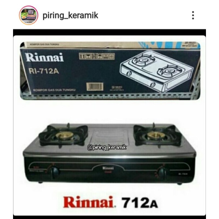 Kompor Gas Rinnai 712 A