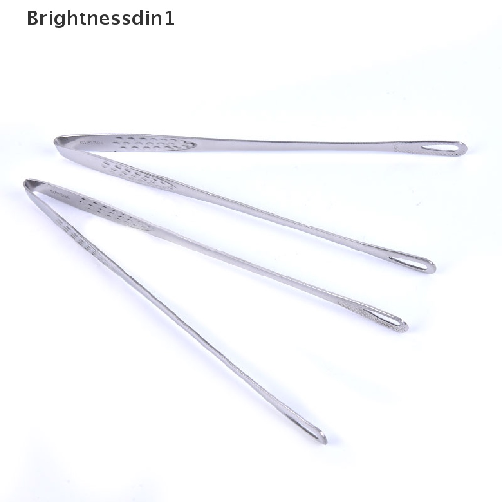 1 Pc Penjepit Makanan Bahan Stainless Steel Gaya Jepang Untuk Dapur