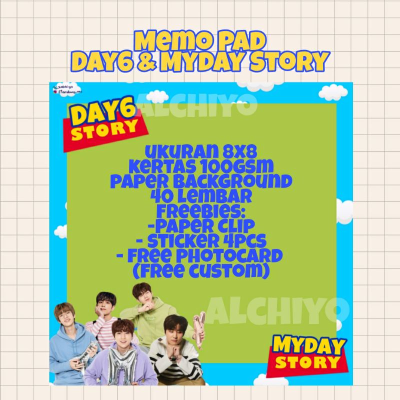 

Memopads Day6 & Myday Story - Memo pad