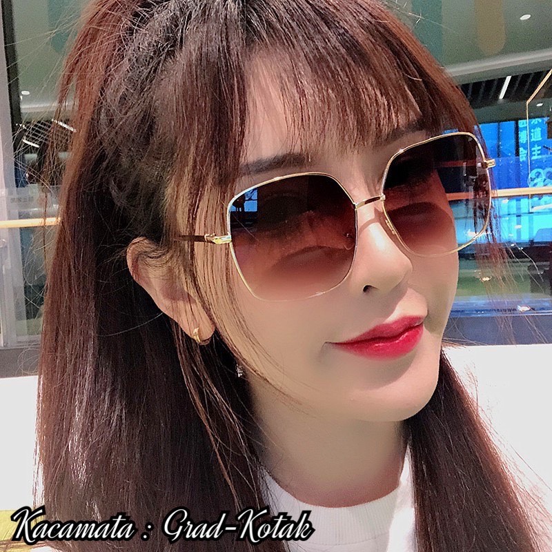 kacamata fashion hitam warna grad kotak kacamata gradasi warna fashion premium grad kacamata glasses