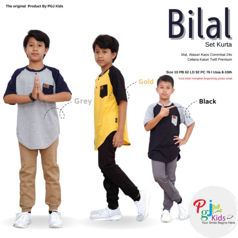 BILAL SET KURTA ANAK COWOK BY PGJ KIDS
