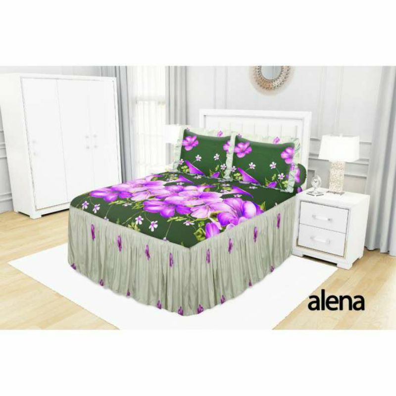Sprei Rumbai California motif ALENA - Ukuran 180x200