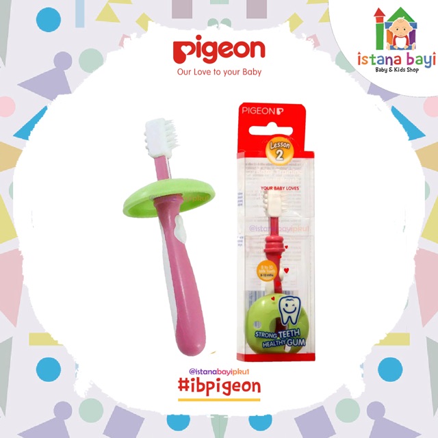 Pigeon Training Toothbrush Lesson 2 - Sikat gigi bayi