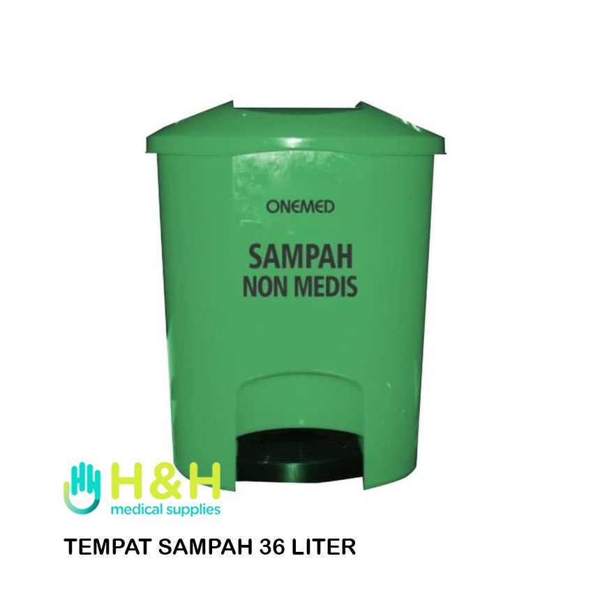 Tempat Sampah Hijau / Tong Sampah Besar 36 L / Tempat Sampah Non Medis