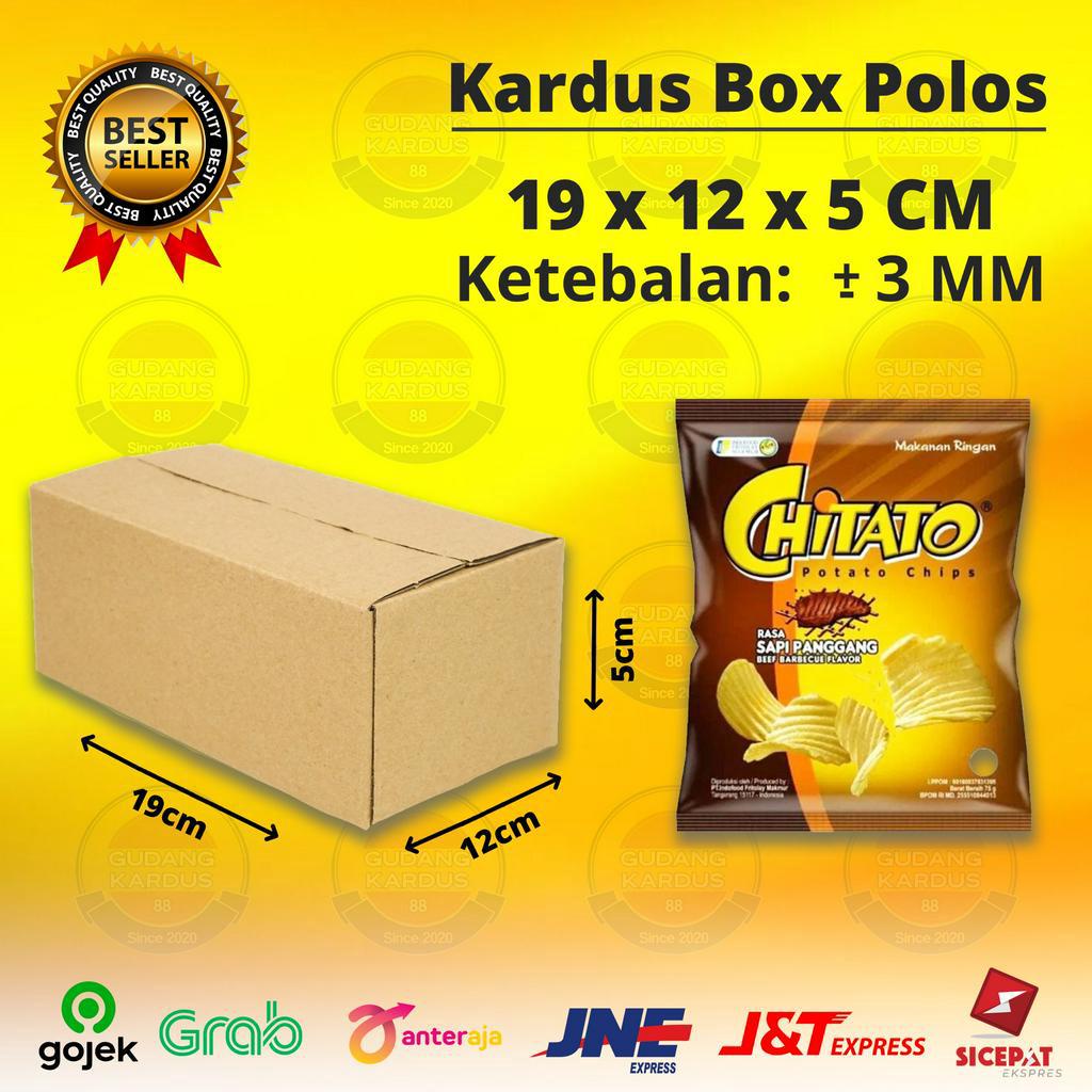 

Kardus Karton Box 19x12x5 CM Kotak Packing Packaging Polos